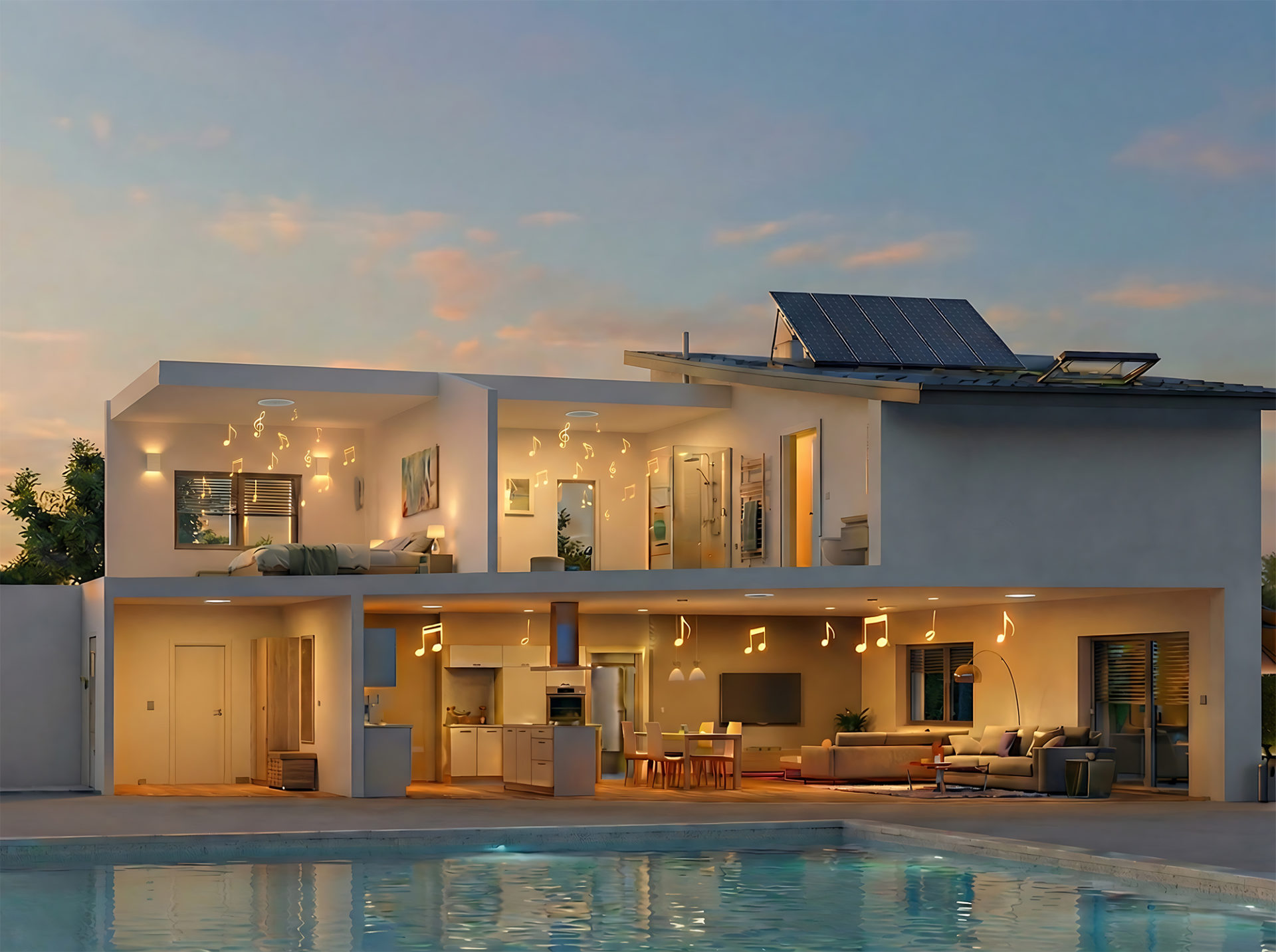 Smarthome avec système Multiroom